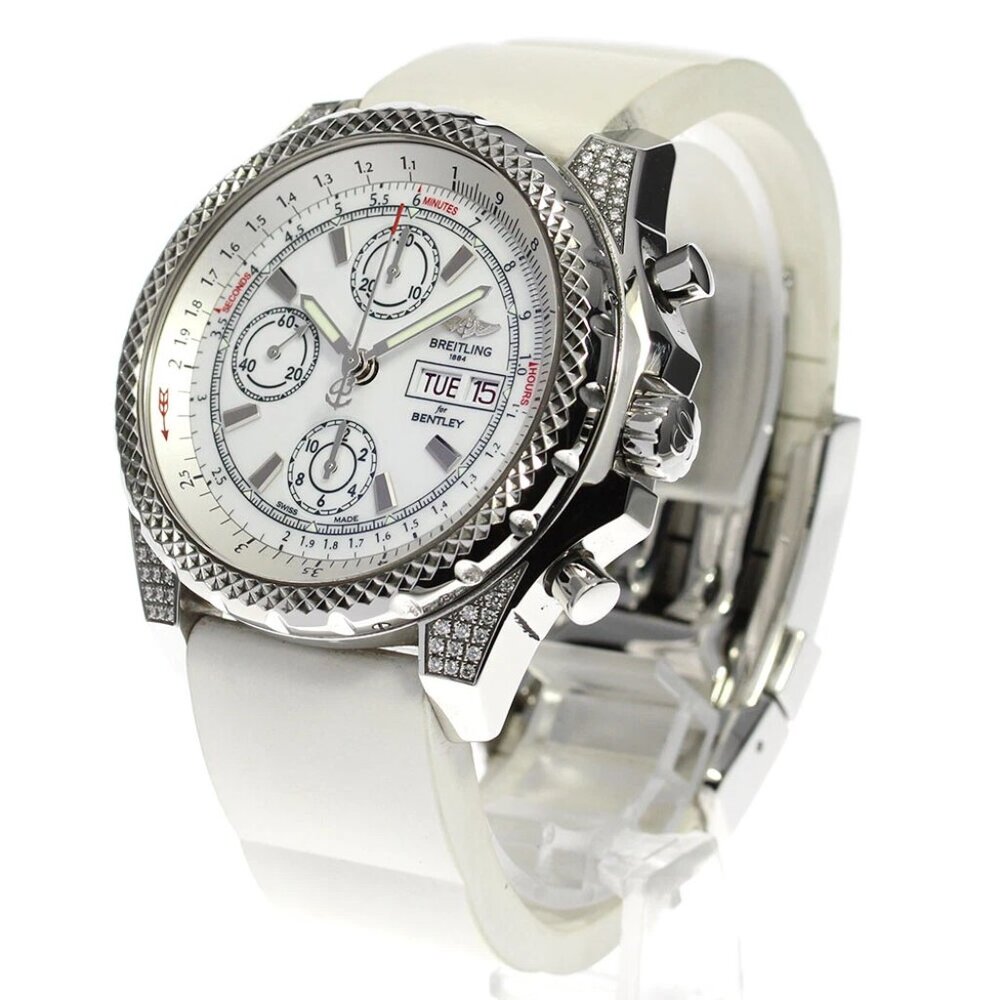 BREITLING Bentley GT2 A13365 Chronograph white Dial Automatic Men's Watch_713943
